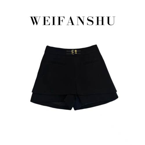 凡舒轻奢 金标御姐2025年秋冬新款气质简约高腰显瘦百搭短裤