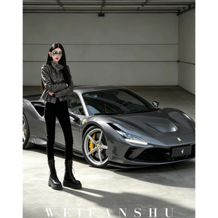 魏凡舒【半熟浆果】立领皮衣女款2026新款秋季机车风短款真皮外套