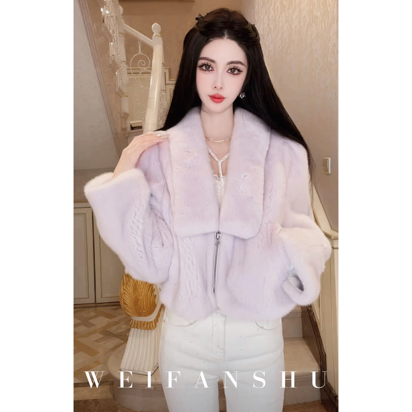 凡舒轻奢 许你耀眼2025年秋冬新款气质简约水貂外套高级百搭时尚,女装/女士精品,皮草,淘宝优惠券,粉丝福利购,淘宝优惠卷