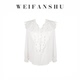 凡舒轻奢 百搭时尚 富家小女2026年春夏新款 气质甜美减龄白色衬衫