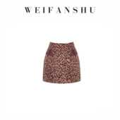 凡舒轻奢 甜辣暴击2026年秋冬新款 气质粉色豹纹半裙辣妹显瘦短裙