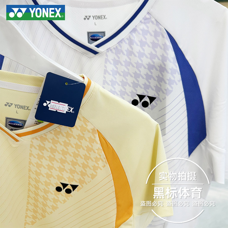 YONEX尤尼克斯YY羽毛球服运动服男女款T恤上衣短袖1102726