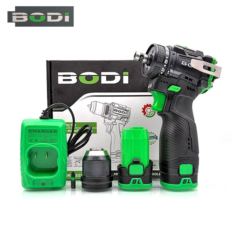 BODI可换13mm大夹头可拆小钢炮充电式电动螺丝刀起子机充电手电钻