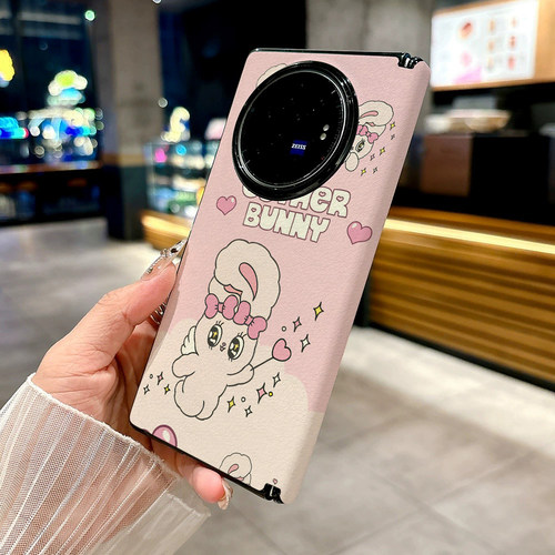 日韩风艾丝特兔适用vivo X Fold5手机壳X Fold3pro新款质感男女折叠屏个性防摔保护套高级皮纹青春磁吸质感
