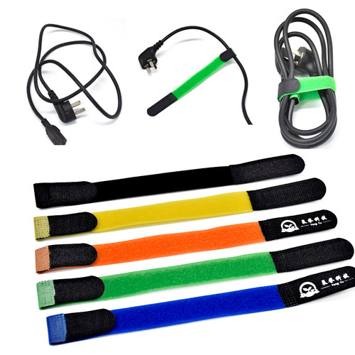 P型魔术贴扎带自粘式收纳理线带