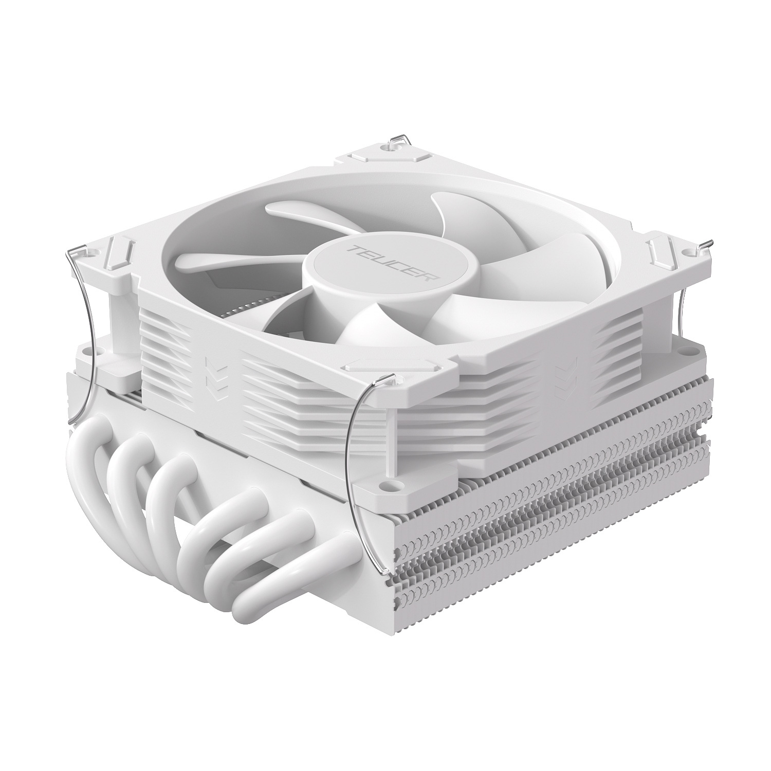 TEUCER TE55-4热管黑色台式电脑机箱92mm风扇温控静音CPU散热器