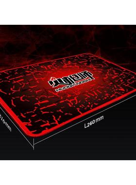 火红色K6办公电竞游戏鼠标垫21*26加厚锁边电脑桌垫