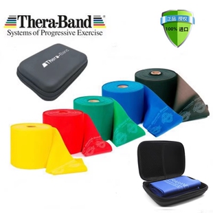 美国赛乐Thera Band无乳胶瘦身女弹力带进口瑜伽拉力带康复训练带