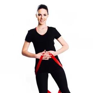 美国Thera Band赛乐无乳胶CLX弹力带9环瑜伽训练带健身康复阻力带