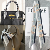 包柄保护丝带手提包系缠绑包包手柄丝巾带法式 风包包提手飘带装 饰