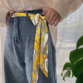 新款 发带绑包包手柄丝带 夏季 长条丝巾腰带配牛仔裤 连衣裙配饰薄款