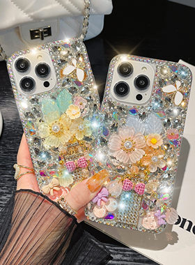 Rhinestone Cases For iPhone 17 17Pro 17Air 17PM 16 15 14 Air Plus Pro Max Case Diamond Phone Cover