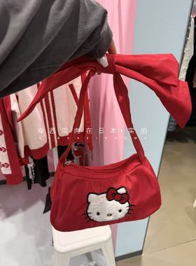 日本订购 candystripper × hello kitty 蝴蝶结单肩包手提包