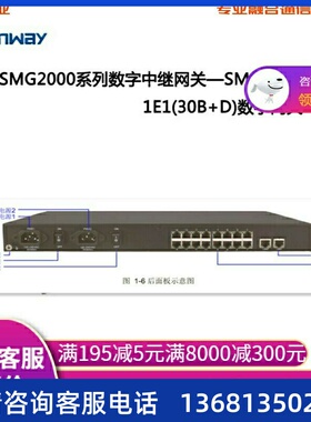 三汇语音网关SMG3008-8E1SMG3016-16E1数字中继网关网络电话网关v