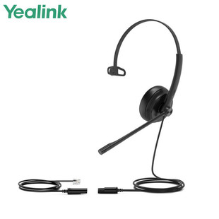 客服耳机QD转RJ9 亿联 水晶头 Mono头戴式 单耳 Yealink YH34