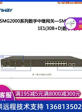 三汇语音网关SMG3008-8E1SMG3016-16E1数字中继网关办公电话网关v