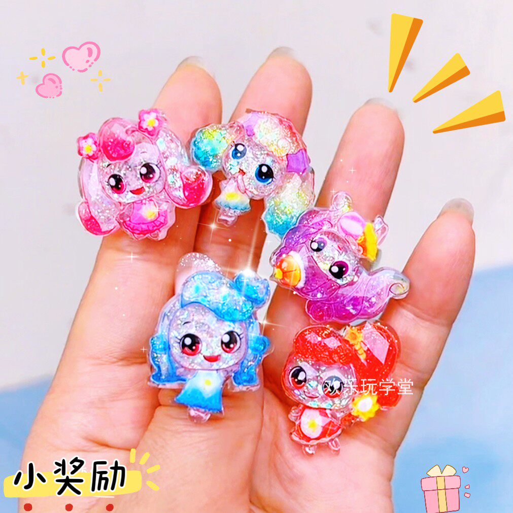 发光戒指儿童2026年新款小女孩生日礼物宝石戒指女童水晶戒指奖励