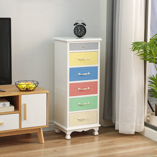 彩色斗柜北欧床头柜小户型收纳柜