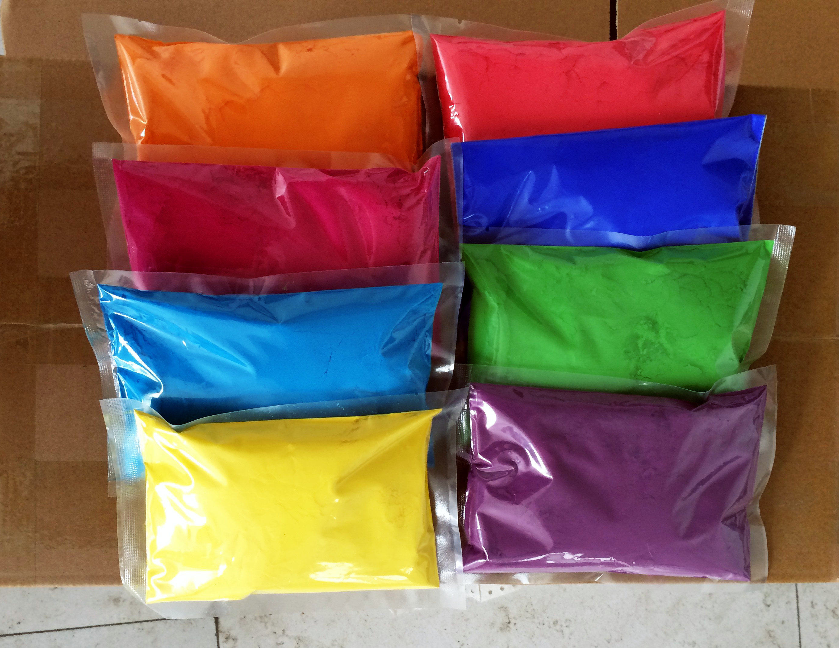 彩色玉米淀粉彩跑粉彩虹粉100g 路跑粉 the color run 彩虹跑粉