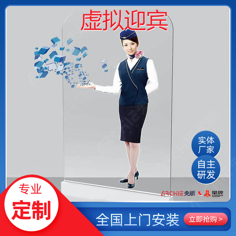 展厅虚拟迎宾绘声绘色智能主持