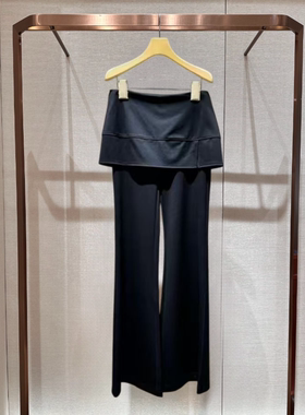 2026年春季新款简约风休闲通勤假两件修身显瘦微喇长裤女XSJ1K03D