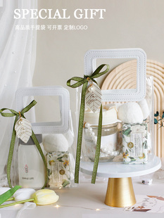 结婚毛巾熊伴手礼袋子手提套装教师节百日宴满月生日公司开业创意