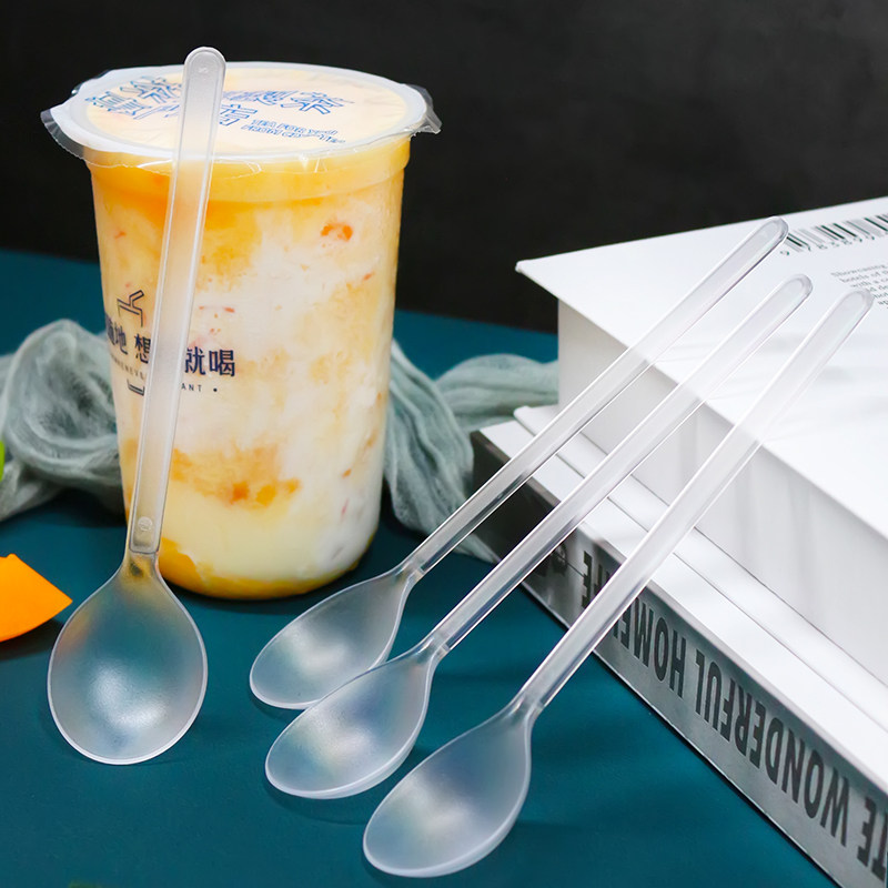 烧仙草勺子奶茶勺子塑料冰沙长柄一次性创意可爱水果茶奶茶店商用,餐饮具,咖啡勺,淘宝优惠券,粉丝福利购,淘宝优惠卷