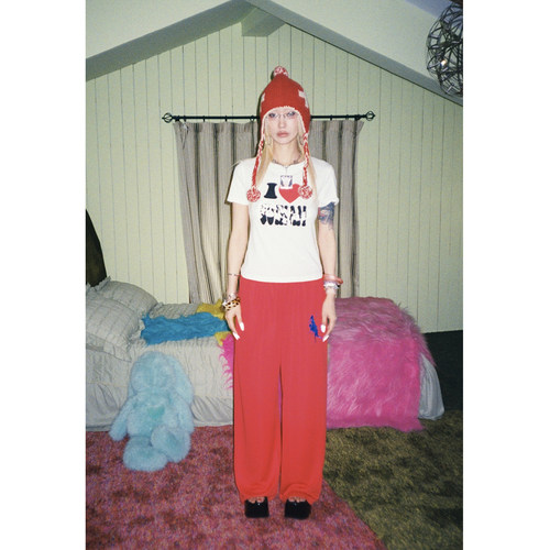 FOURFORTY SOMETHING WRONG PANTS 一条不太对劲的运动刺绣长裤