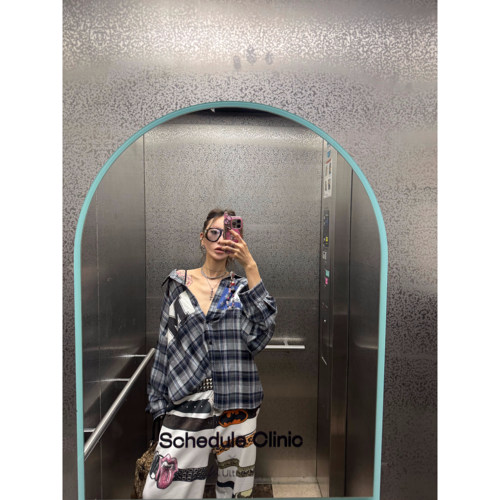 FOURFORTY SECONDHAND MIAMI SHIRT 烤蹄子风水洗做旧格纹衬衫