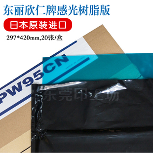 散卖东丽欣仁牌蓝色感光水洗树脂版 适用轮转机商标机印刷 PW95CN