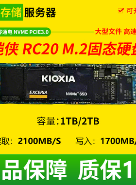 Kioxia/铠侠RC20 SD10 M.2 1T 2T M2 NVME 二手拆机固态M2硬盘SSD