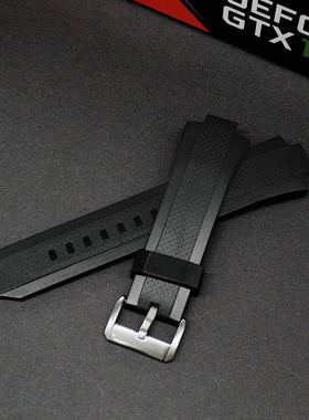 适配EQW-A1000手表表带M1100树脂5142黑色白色配件5122