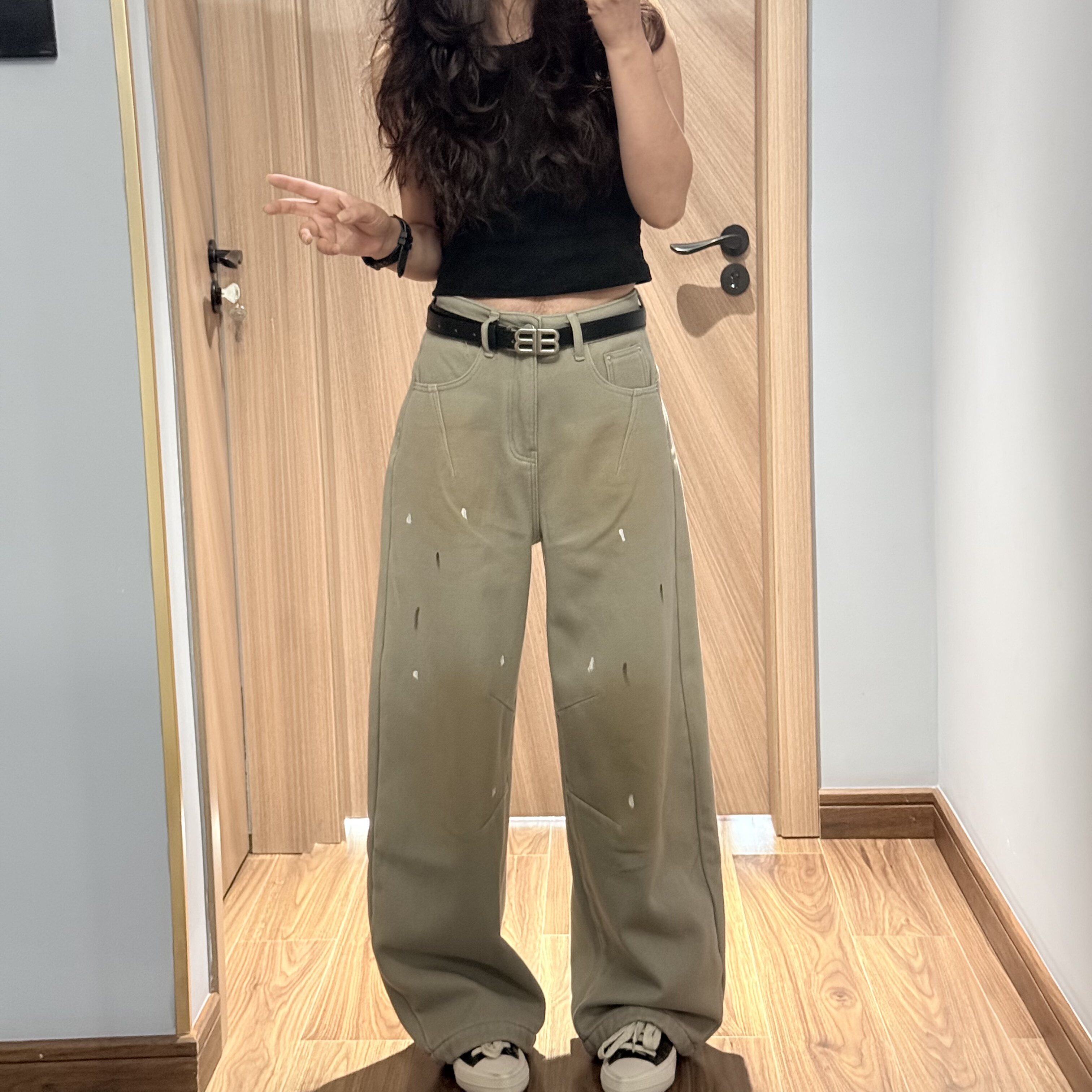 欧洲站73130冬季加绒加厚2025新款高腰宽松无弹美式弯刀牛仔裤女B,女装/女士精品,牛仔裤,淘宝优惠券,粉丝福利购,淘宝优惠卷