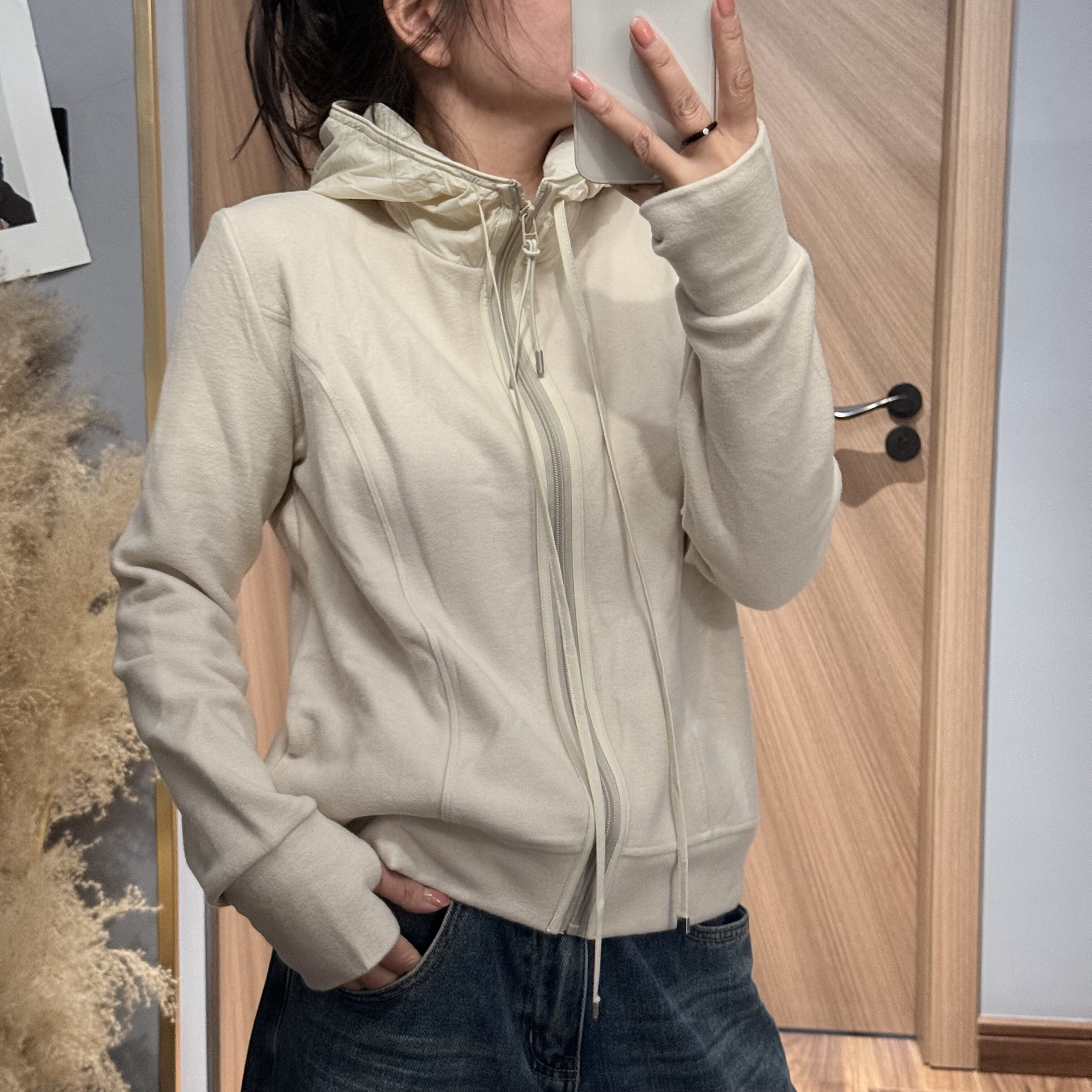 欧版 31055德绒连帽卫衣开衫女欧洲站2025冬装新款女装加厚外套潮