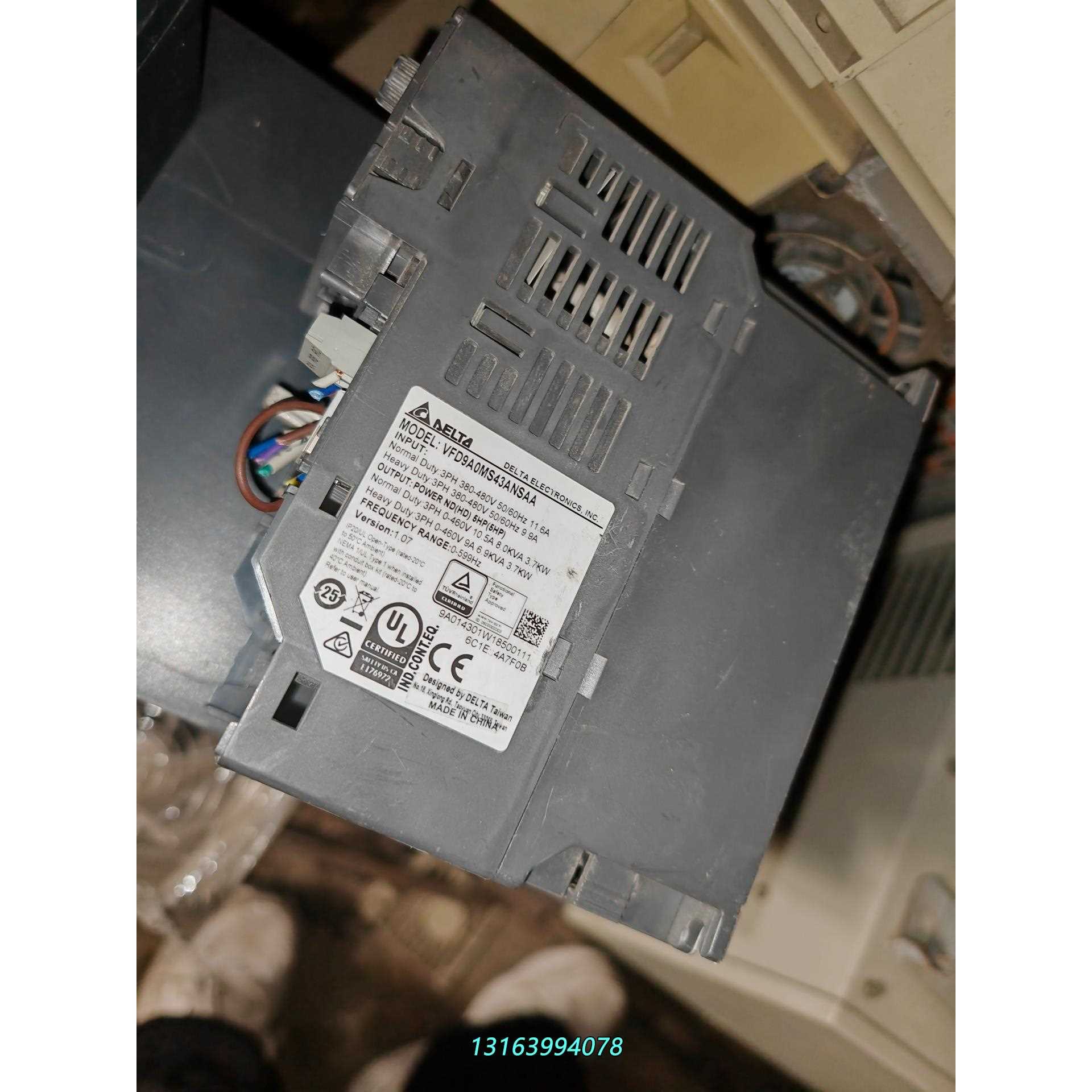 台达变频器VFD9A0MS43ANSAA，380V，3.7K议价