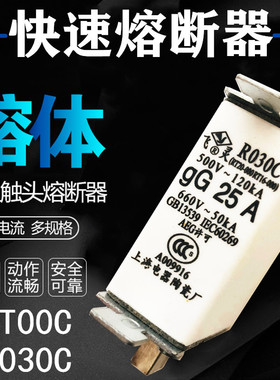 飞灵快速熔断器R030C NT00C RO3OC熔芯R030C 25A 32A 40A 50A 63A