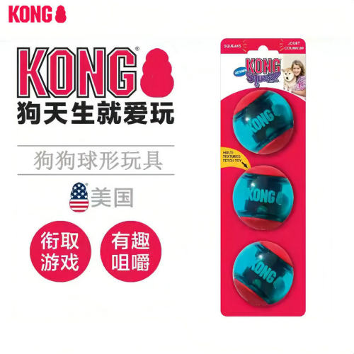 KONG狗狗玩具球巡回解闷互动