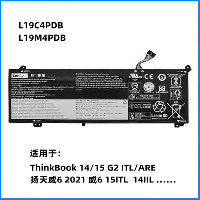 适用原装联想扬天威6 2021 威6-15ITL/14IIL 14ARE电池L19M4PDB