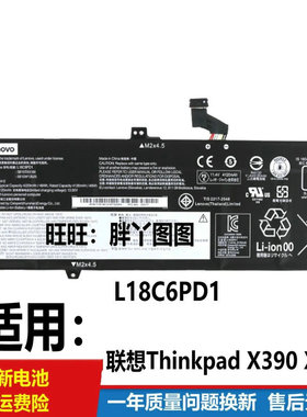 适用原装联想X390 X395 X13 GEN1 L18C6PD1/M6PD1 TP00106A/B电池