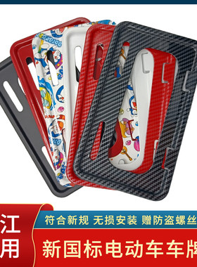 浙江省电动车后牌照框