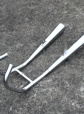 适用本田王CBT125 春兰豹CB125T消声器 单缸双缸双排摩托车排气管