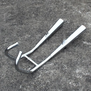 适用本田王CBT125 春兰豹CB125T消声器 单缸双缸双排摩托车排气管