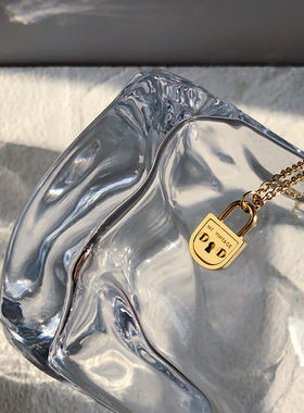 饰品复古欧美钛钢直播锁骨链