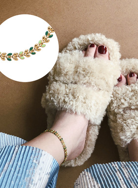 钛钢镀脚链脚链鲸雨金属