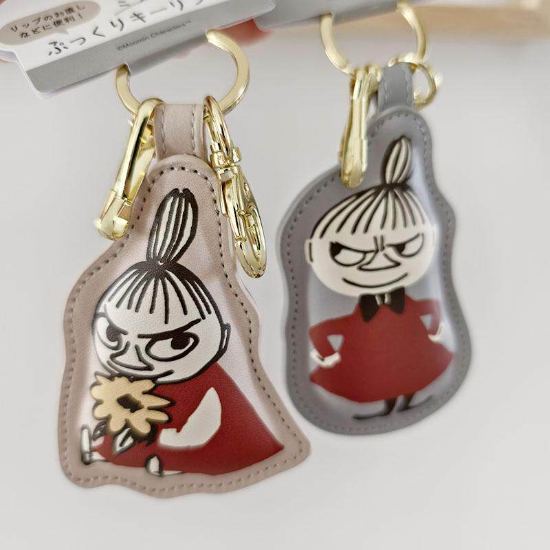 亚美pu面镜子钥匙扣挂件moomin