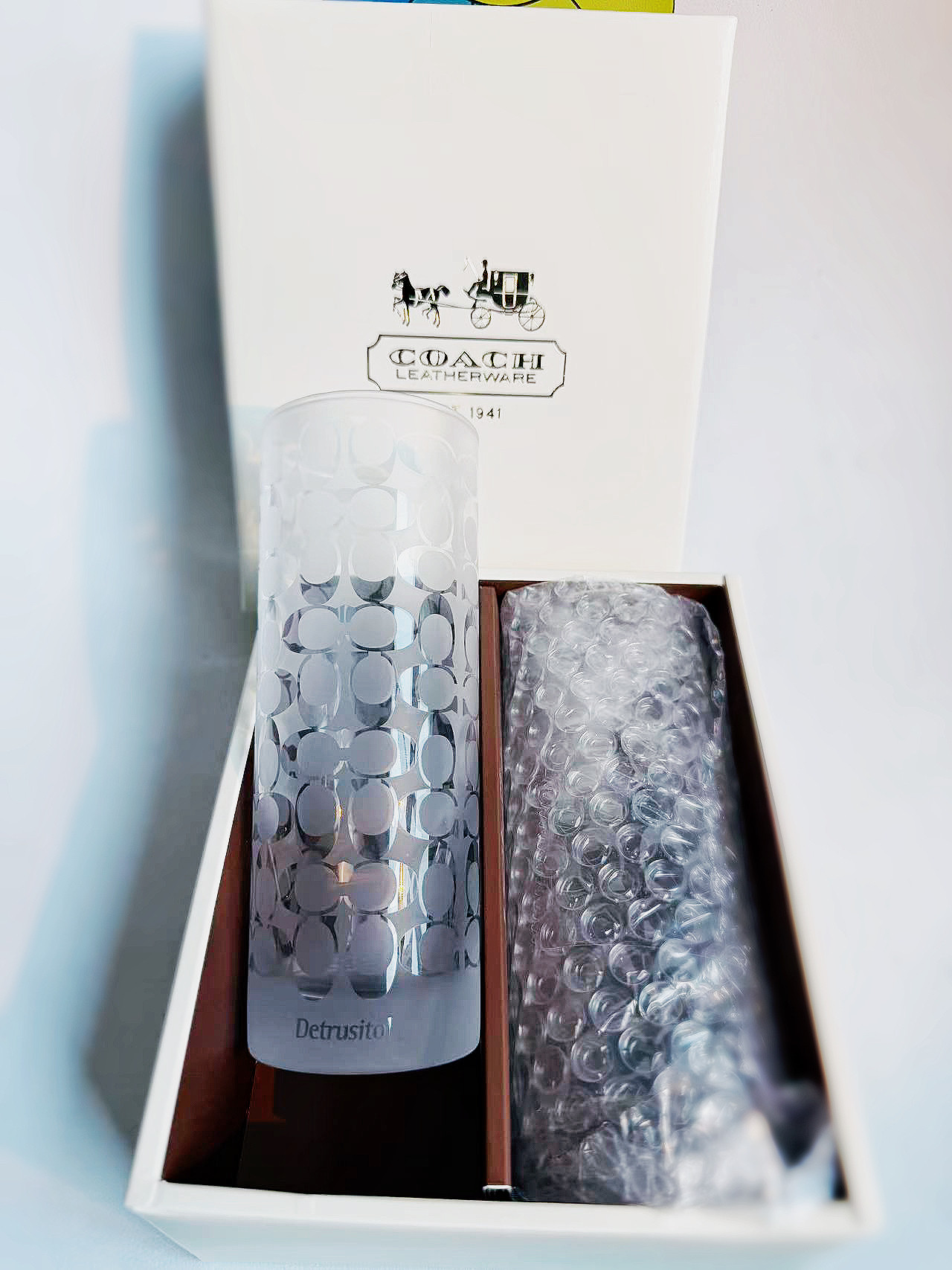 现货实拍全新带原装盒 COACH蔻驰日本玻璃杯啤酒杯水杯饮料杯对杯,餐饮具,啤酒杯,淘宝优惠券,粉丝福利购,淘宝优惠卷