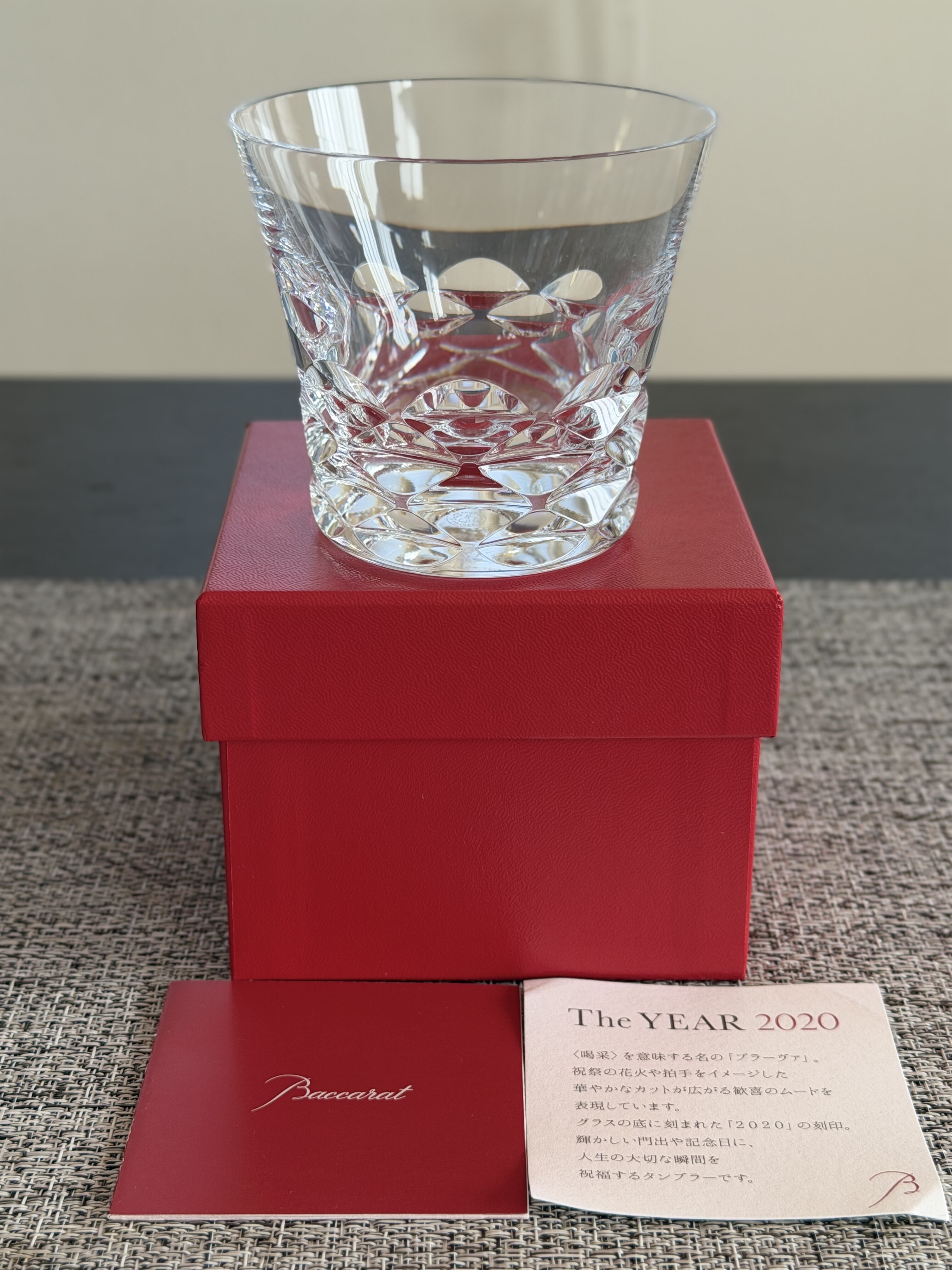 新带原装盒 Baccarat巴卡拉2020年玫瑰之吻水晶酒杯