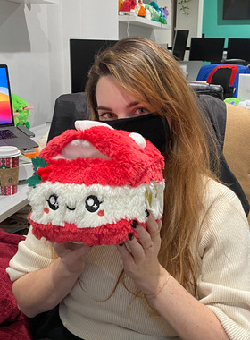 squishable 草莓牛奶盒子公仔可爱毛绒玩具萌物玩偶潮流公仔