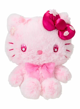 原单三丽鸥樱花粉色hellokitty毛绒玩具公仔布娃娃玩偶礼物