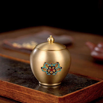 诚予黄铜中国景泰蓝轻奢